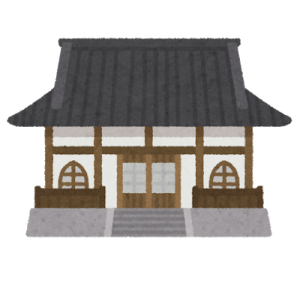 お寺のイラスト