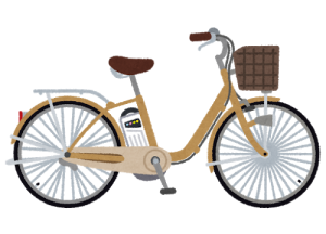 電動アシスト付き自転車のイラスト